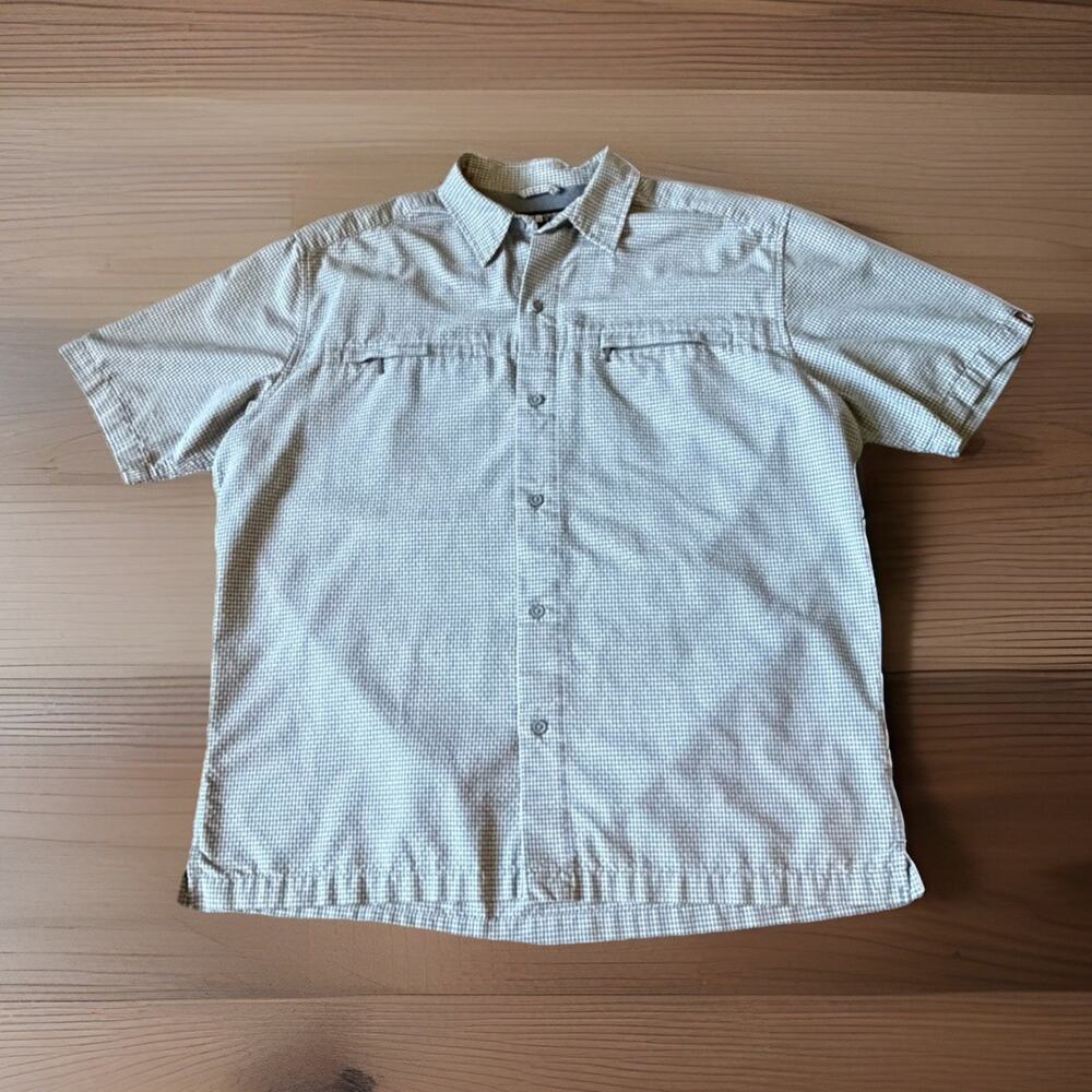 Vintage Eddie Bauer EBTEK Vented Fishing Hiking Shirt Mens Tall Large Gorpcore
